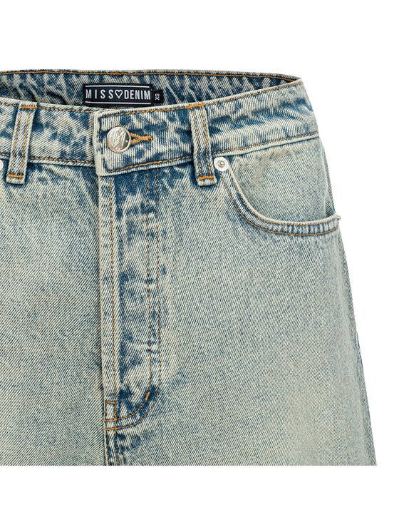MissDenim MissDenim Szorty jeansowe Baseline Midi Shorts Beżowy Regular Fit
