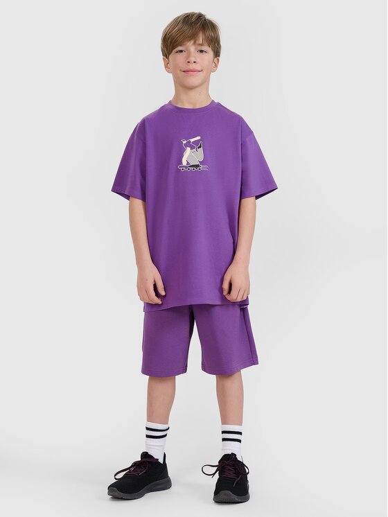 4F 4F T-shirt 4FJRSS25TTSHM2641-51S Viola Oversize