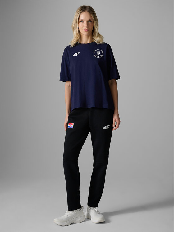 4F 4F T-Shirt MILANO CORTINA Granatowy Loose Fit