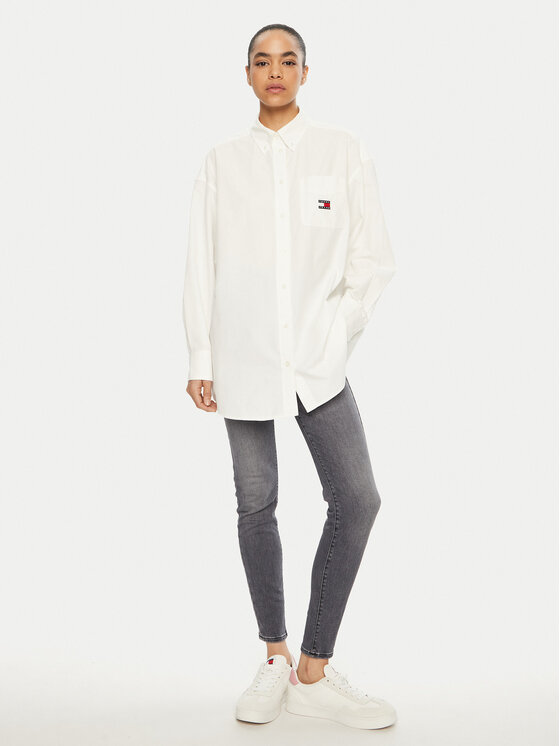 Tommy Jeans Tommy Jeans Traperice Sylvia DW0DW19590 Siva Skinny Fit