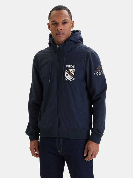 Aeronautica Militare Aeronautica Militare Prechodná bunda 261AF0520UF00674 Tmavomodrá Regular Fit