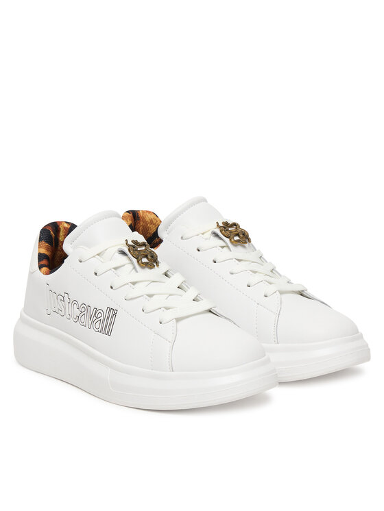 Just Cavalli Just Cavalli Sneakersy 80RA3SB3 ZPB99 Biela