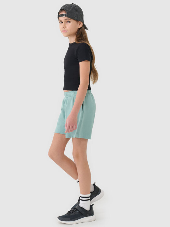 4F 4F Sportovní kraťasy BASIC+ Tyrkysová Oversize