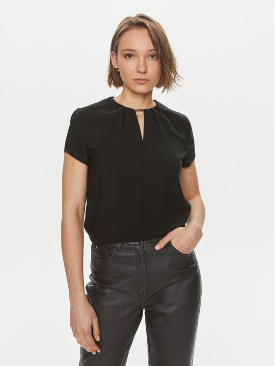 Calvin Klein Bluză K20K207062 Negru Regular Fit