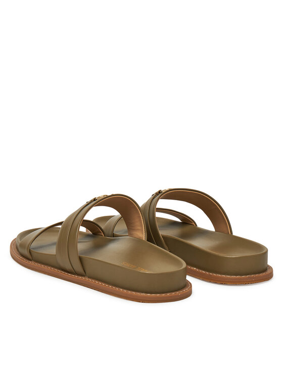 MICHAEL Michael Kors MICHAEL Michael Kors Klapki Mandy Flat Sandal 40S5MAFS2L Zielony