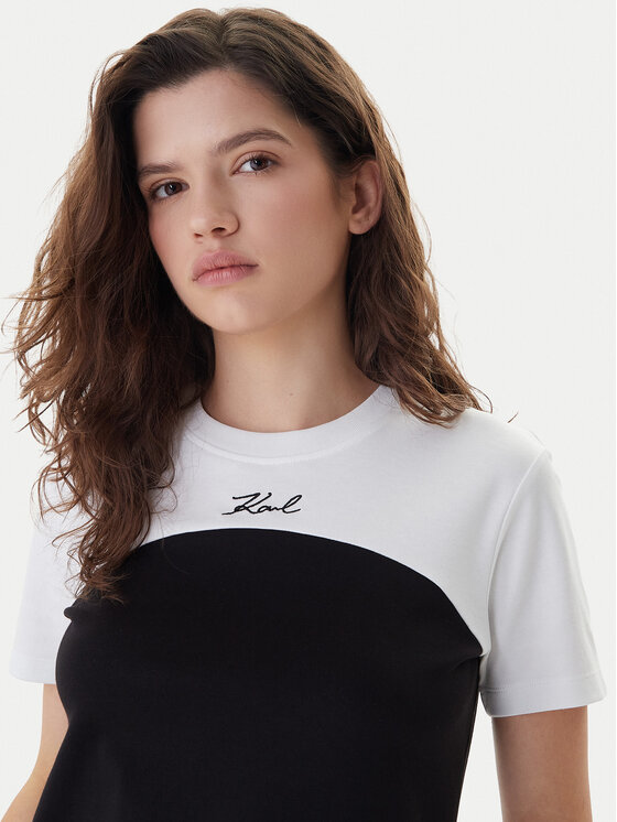 KARL LAGERFELD KARL LAGERFELD T-Shirt B1W17008 Czarny Regular Fit