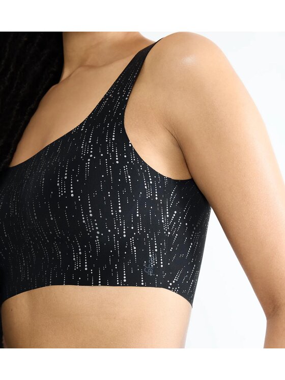 Triumph Triumph Biustonosz sloggi ZERO Feel 2.0 Festive Top Czarny