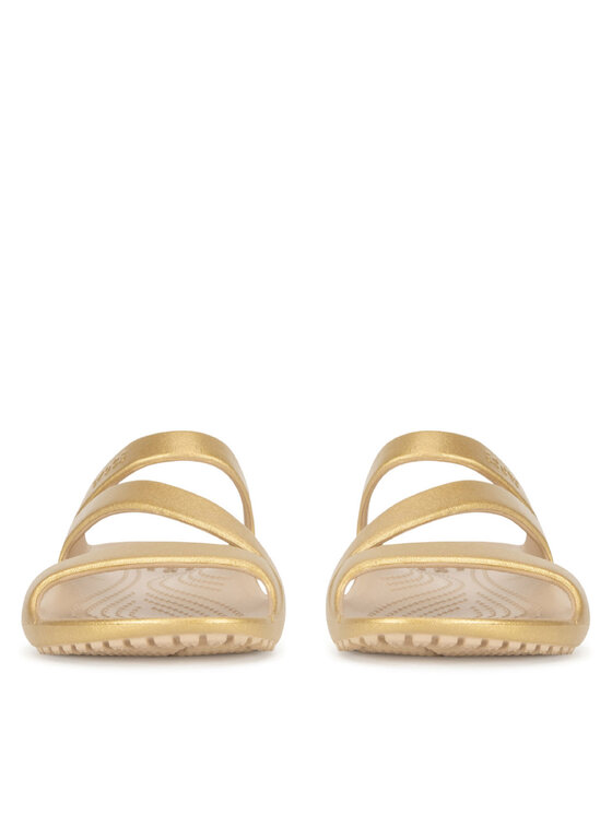 Crocs Crocs Natikače KADEE II METALLIC SANDAL W 210147-710 Zlatna