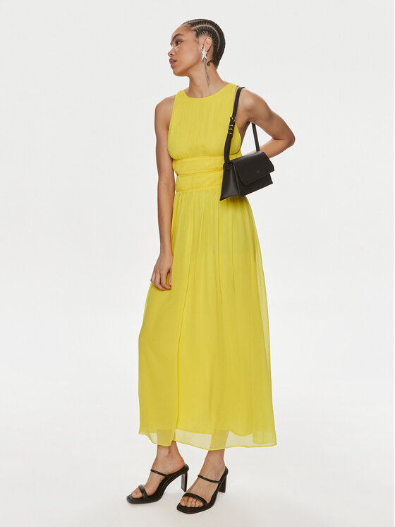 Patrizia Pepe Patrizia Pepe Poletna obleka 2A2713/A061-Y447 Rumena Regular Fit