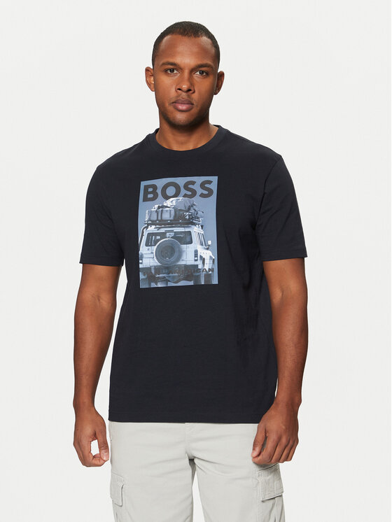 Férfi Póló BOSS, Méret: M, Sötétkék, Te_Mextour 50535079