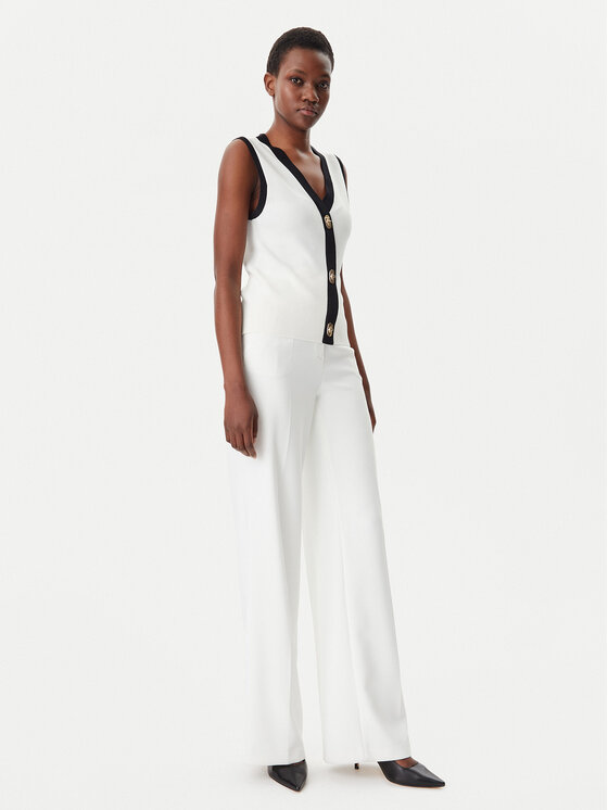 LOLA CASADEMUNT LOLA CASADEMUNT Prsluk LS2511001 Bijela Regular Fit