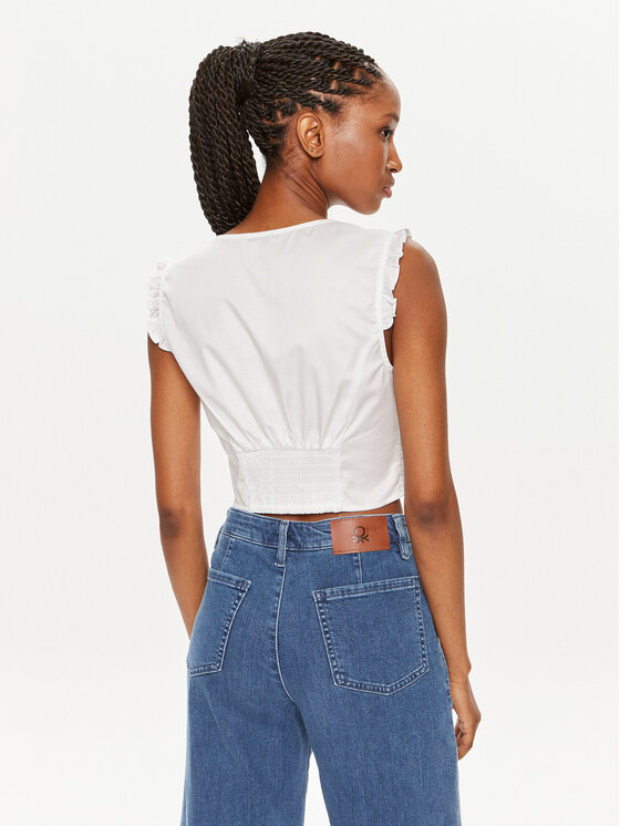 Guess Guess Блузка W4GH79 WAF10 Білий Regular Fit