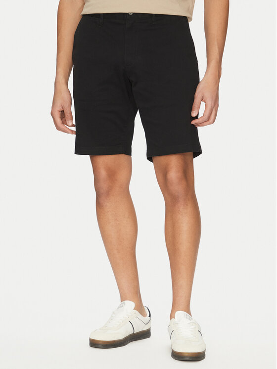 Tommy Hilfiger Tommy Hilfiger Šortky z materiálu Harlem MW0MW23568 Černá Regular Fit