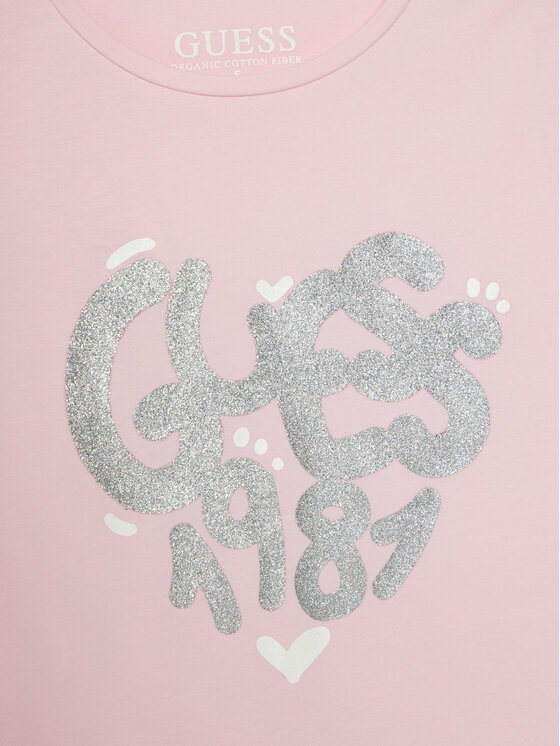 Guess Guess T-shirt K5RI02 K6YW4 Ružičasta Regular Fit