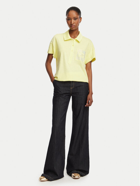 Liu Jo Liu Jo Polo särk TA6159 JS870 Kreemjas Regular Fit