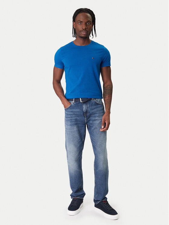 Tommy Hilfiger Tommy Hilfiger Tricou MW0MW10800 Albastru Slim Fit