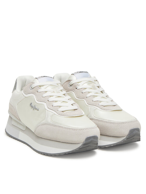 Pepe Jeans Pepe Jeans Сникърси Rusper Shine PLS60033 Бял