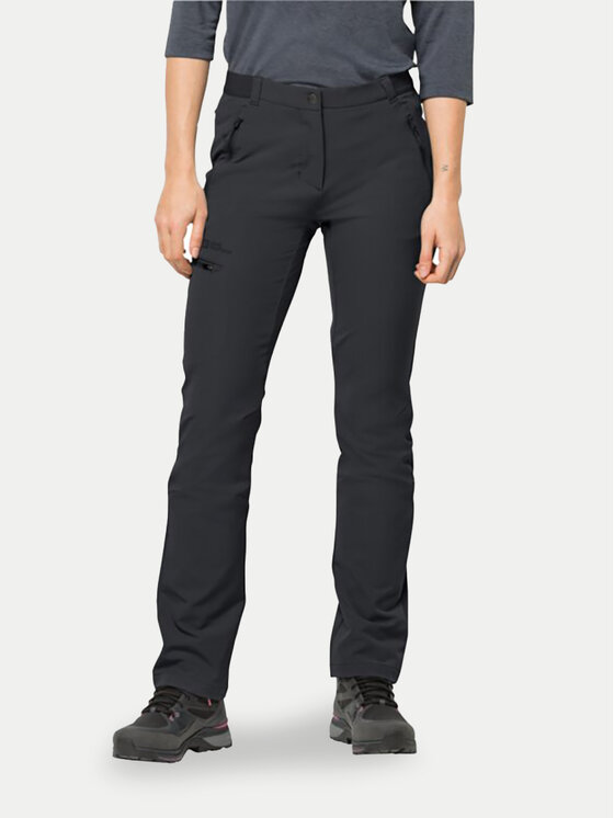 Jack Wolfskin Outdoorové nohavice Geigelstein 1507731 Čierna Regular Fit