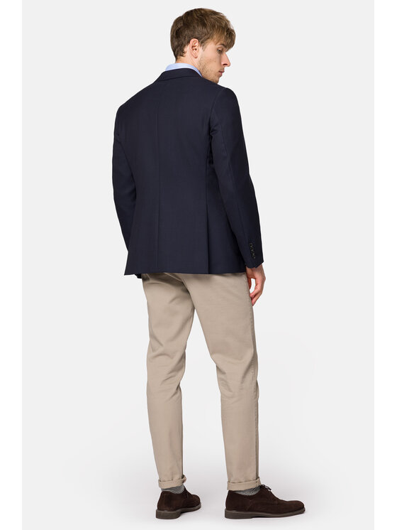 Lancerto Lancerto Marynarka Bafra MA073223000002 Granatowy Slim Fit
