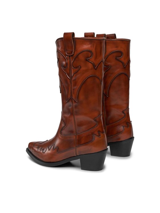 Bronx Bronx Cizme și botine cowboy Western 47515-H Maro