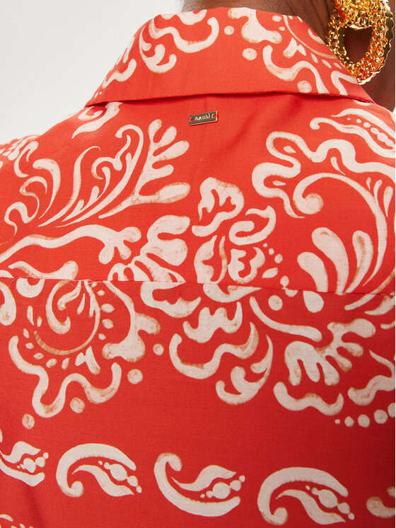 Gaudi Gaudi Camicia 411FD45036 Arancione Regular Fit