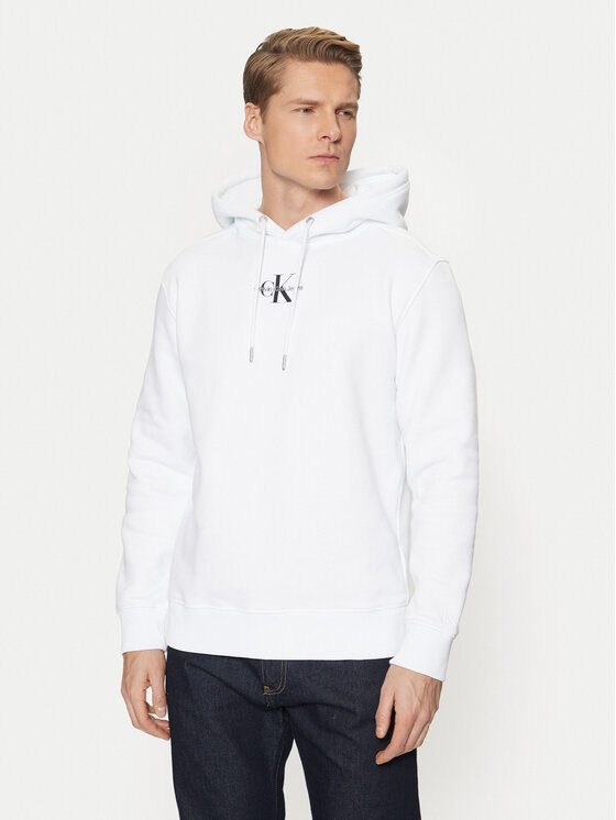 Calvin Klein Jeans Calvin Klein Jeans Mikina J30J323749 Bílá Regular Fit