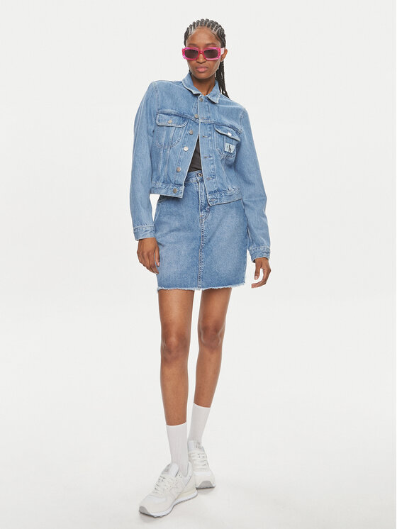 Pepe Jeans Pepe Jeans Džínová sukně Mini Skirt Hw PL901124MN9 Modrá Regular Fit