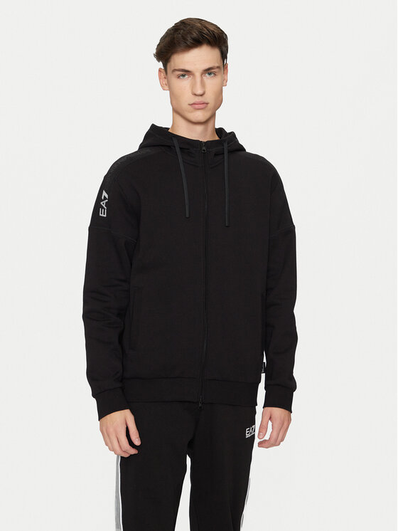 EA7 Emporio Armani EA7 Emporio Armani Mikina 6DPM14 PJVTZ 1200 Černá Regular Fit