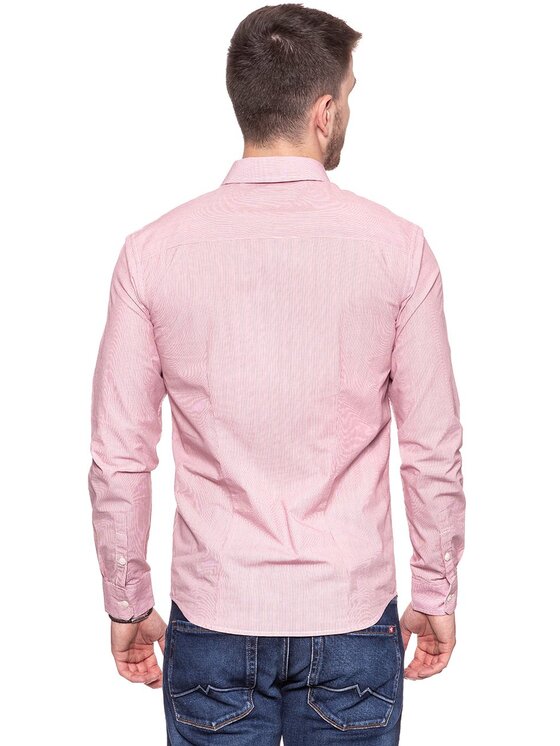 Wrangler Wrangler Camicia 1PKT BUTTON DOWN Rosa Slim Fit