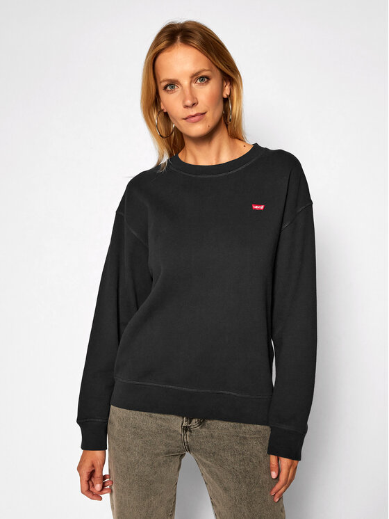 Levi's® Levi's® Pulóver Standard Crewneck 24688-0006 Fekete Relaxed Fit