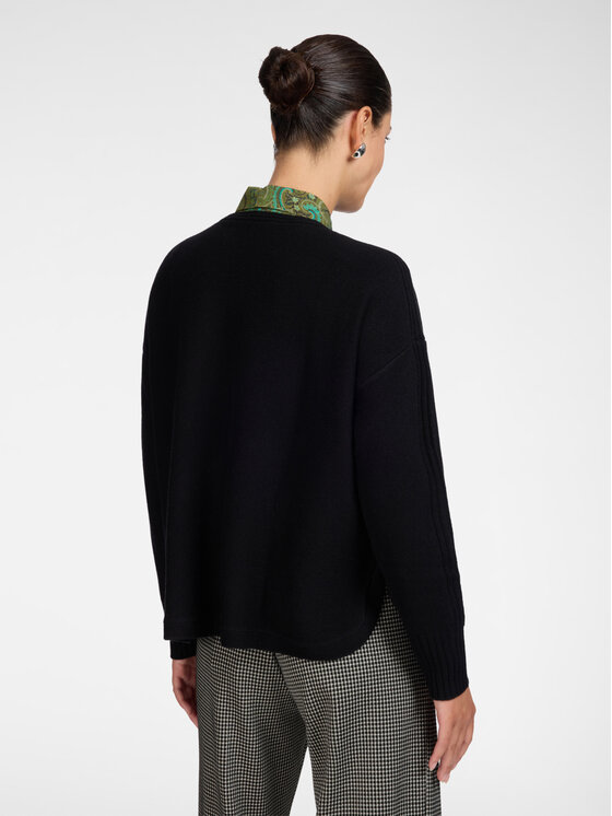 Elena Mirò Elena Mirò Sweter M014Z000774N033 Czarny Regular Fit