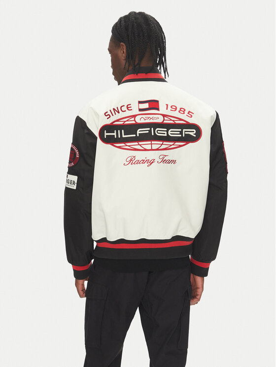 Tommy Hilfiger Tommy Hilfiger Bomber-jakk F1 Movie MW0MW41367 Ekrüüvärv Regular Fit
