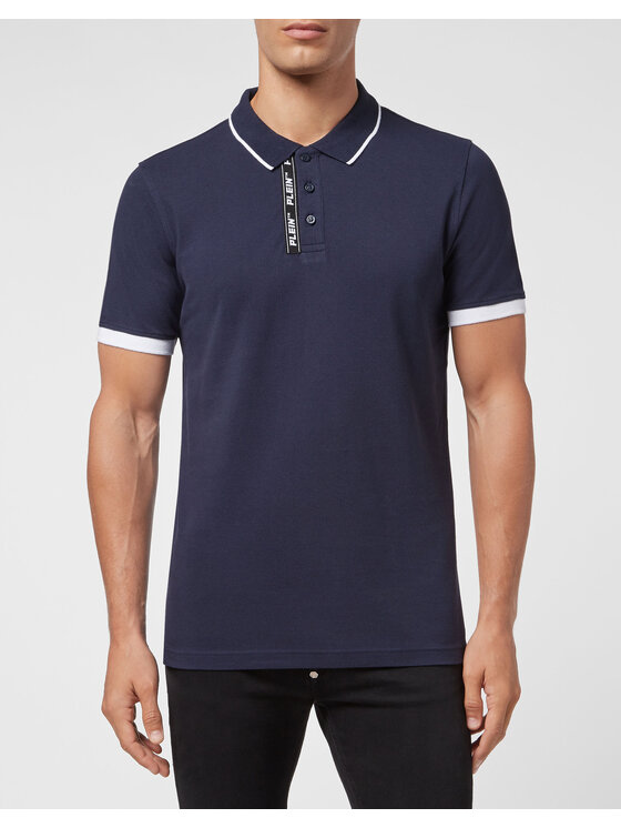 PHILIPP PLEIN PHILIPP PLEIN Polokošile 7481 Tmavomodrá Slim Fit