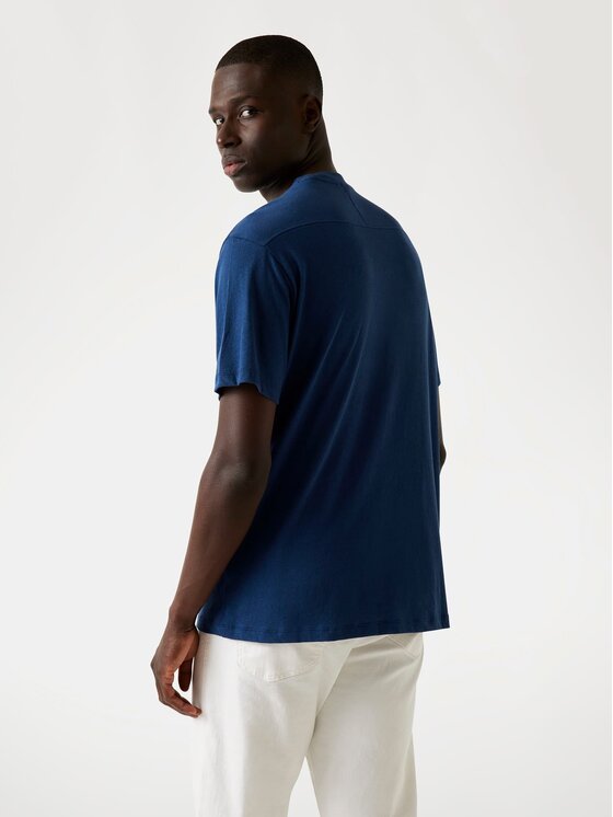 Guess Guess T-Shirt 176795 Modrá Classic Fit