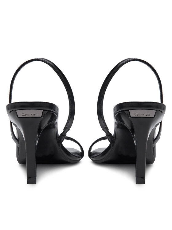 Calvin Klein Calvin Klein Sandale Heel D'Orsay Sandal 70 - Brush L HW0HW02265 Negru