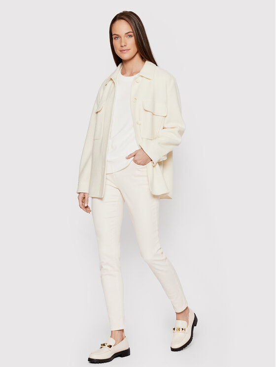 Vila Vila Πουλόβερ Ril 14054177 Λευκό Regular Fit