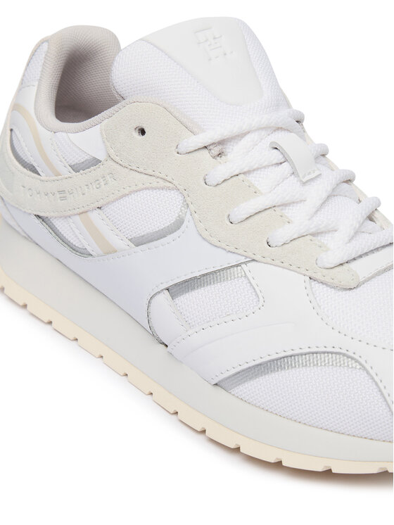 Tommy Hilfiger Tommy Hilfiger Sportcipők Th Modern Runner Mix Mat FW0FW09098 Fehér