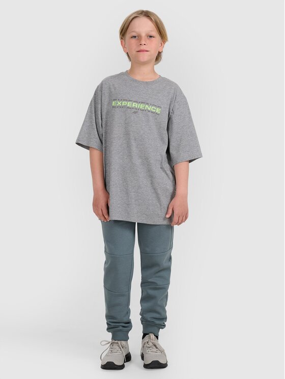 4F 4F T-shirt 4FJRAW25TTSHM3166-25M Grigio Oversize
