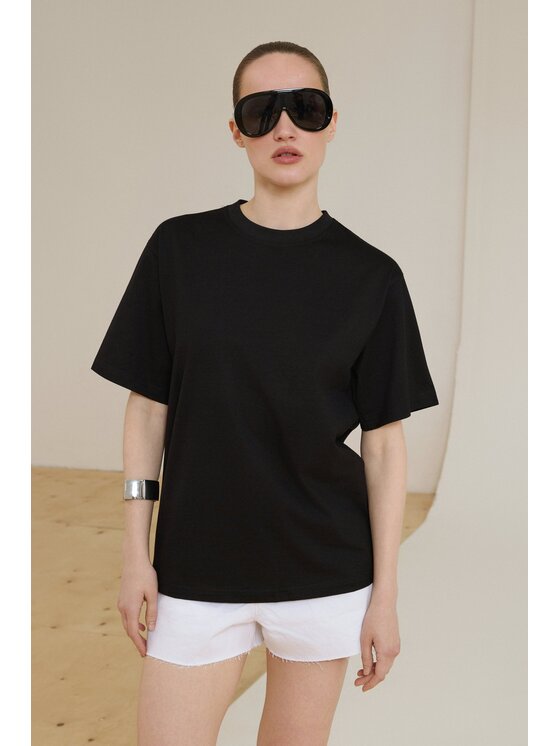 Estro Estro T-shirt ER00119948 Nero Oversize