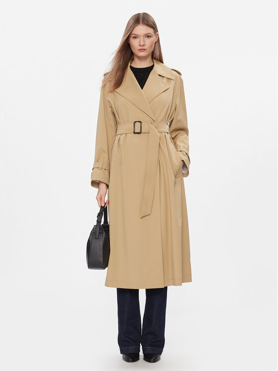 Weekend Max Mara Weekend Max Mara Cappotto di lana Giostra 2415021051 Beige Regular Fit