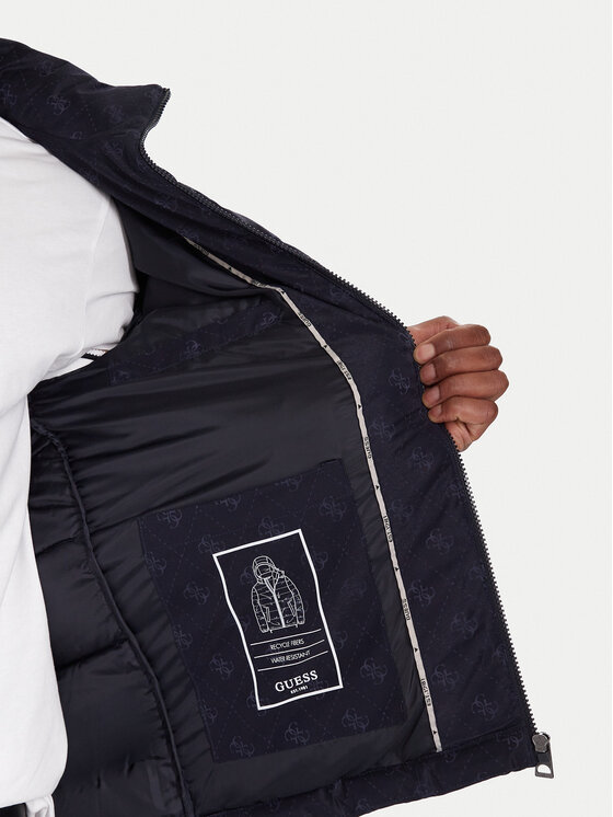 Guess Guess Μπουφάν χειμωνιάτικο M5BL0B W2322 Σκούρο μπλε Relaxed Fit