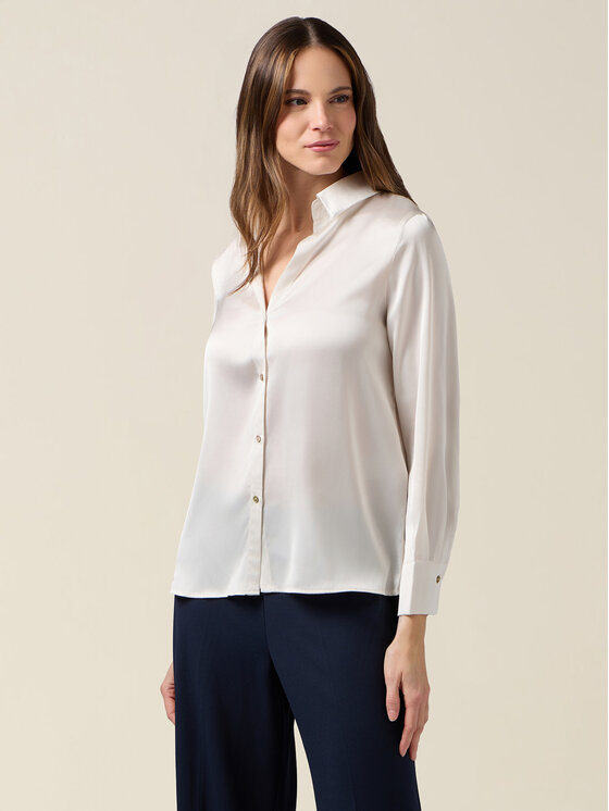 Oltre Oltre Koszula 5374R503080N011 Biały Regular Fit