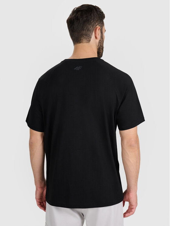 4F 4F T-Shirt EASY WEAR Czarny Oversize