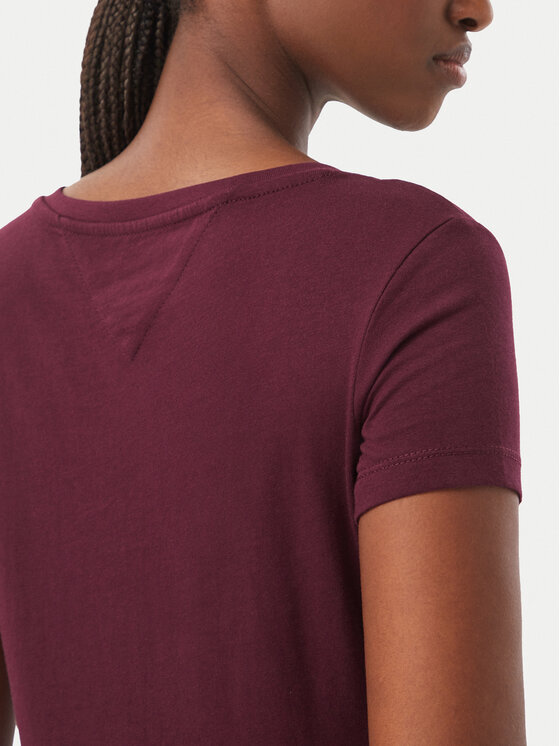 Tommy Jeans Tommy Jeans Тишърт DW0DW20458 Виолетов Slim Fit