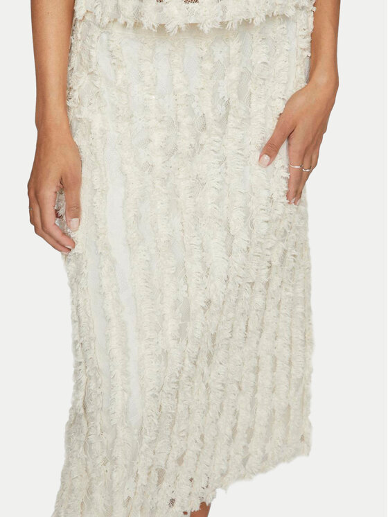 Vila Vila Fustă midi Nabila 14102777 Bej Regular Fit