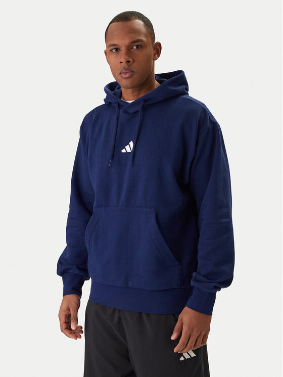 adidas Bluză Essentials Feel Cozy JE3810 Bleumarin Regular Fit