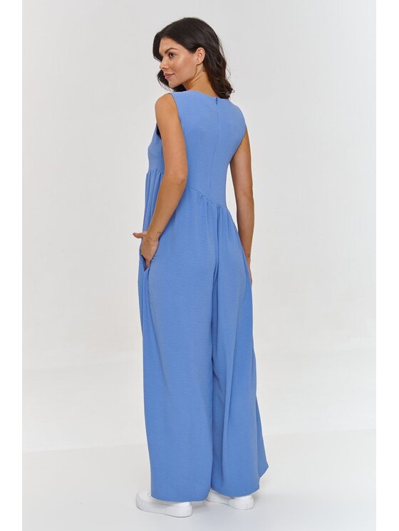 Makadamia Makadamia Kombinezon m887 Niebieski Loose Fit