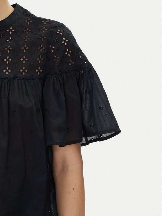 Gap Gap Сорочка 728755-00 Чорний Regular Fit