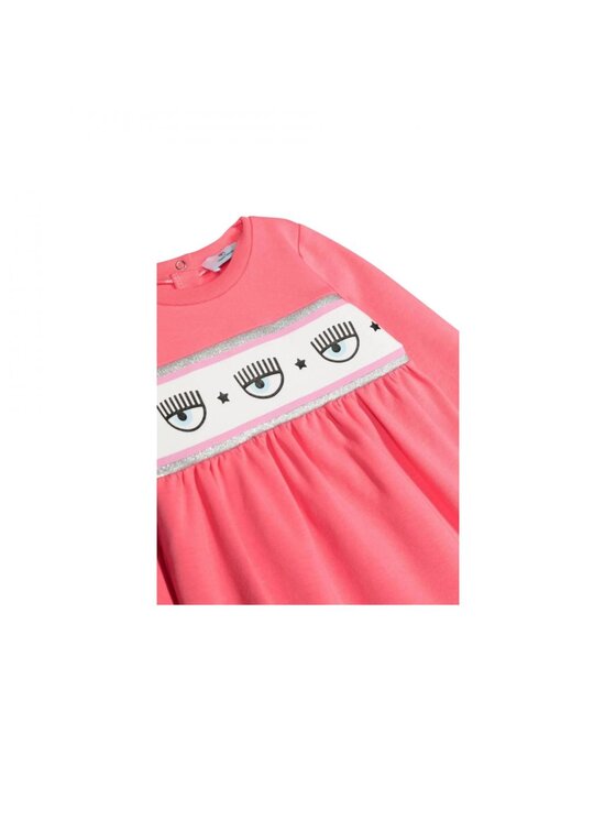 Chiara Ferragni Chiara Ferragni Sukienka letnia 53b900_2010 Różowy Regular Fit