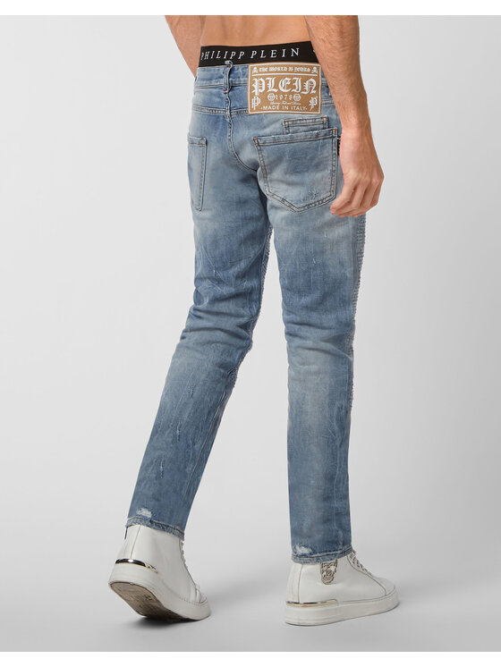 PHILIPP PLEIN PHILIPP PLEIN Jeansy 2311 Niebieski jasny Straight Leg